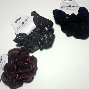 ☄️Metallic Scrungie Trio